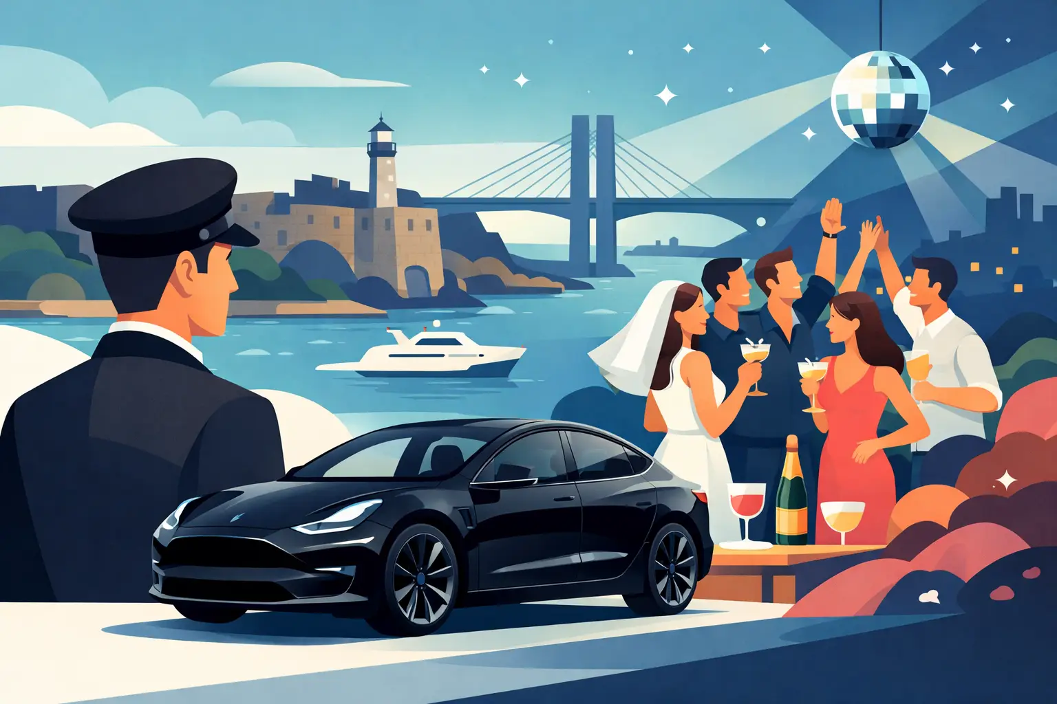 EVJF/EVG à Brest : réservez un chauffeur pour faire la fête en sécurité